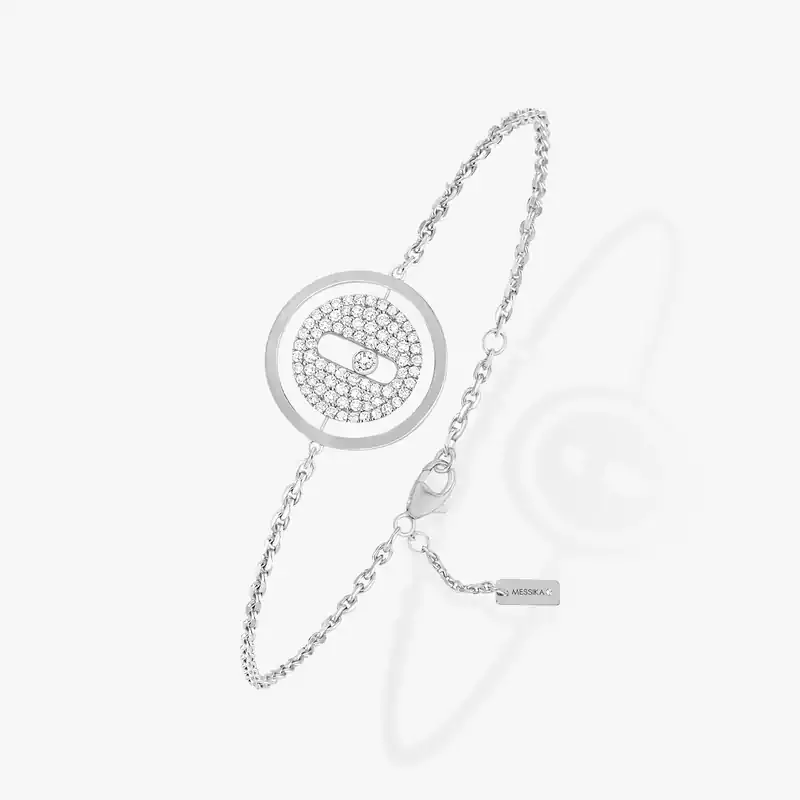 Lucky Move Pavé SM White Gold For Her Diamond Bracelet 07541-WG