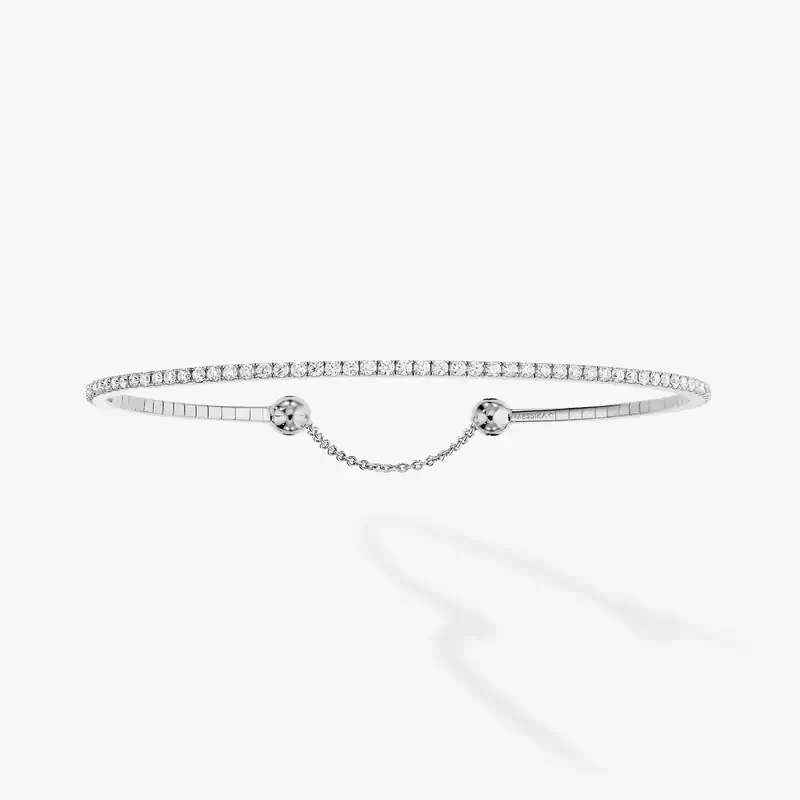 Bracelet Femme Or Blanc Diamond Skinny 0,80ct 06097-WG