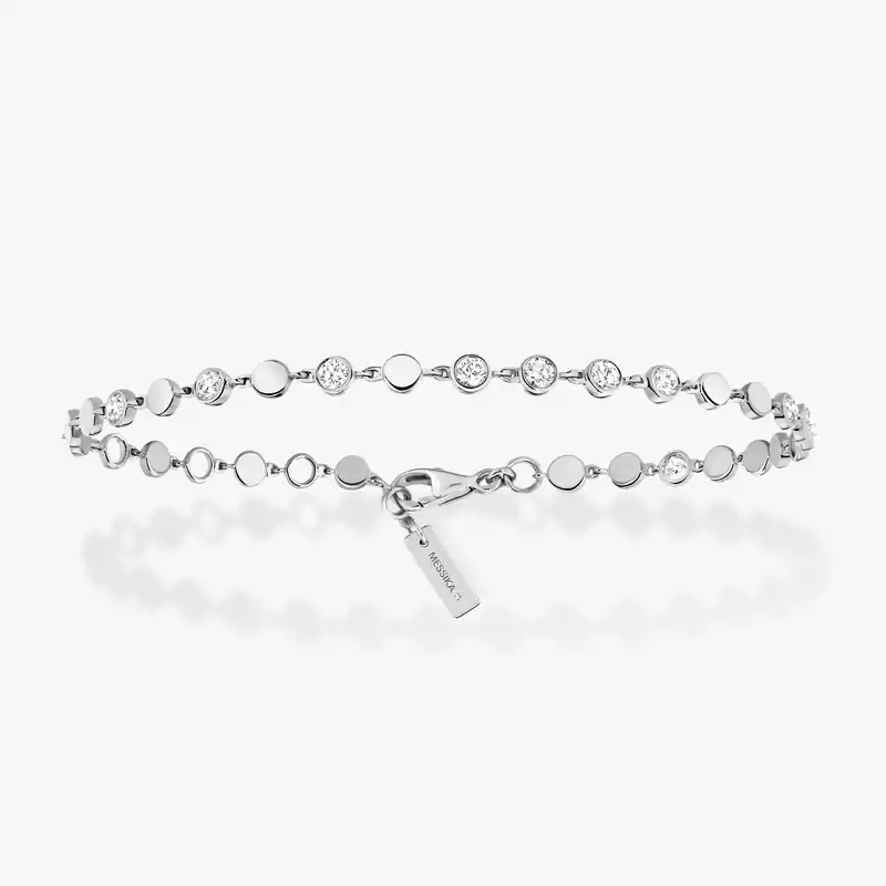 Pulsera Mujer Oro blanco Diamante Pulsera D-Vibes PM 12350-WG
