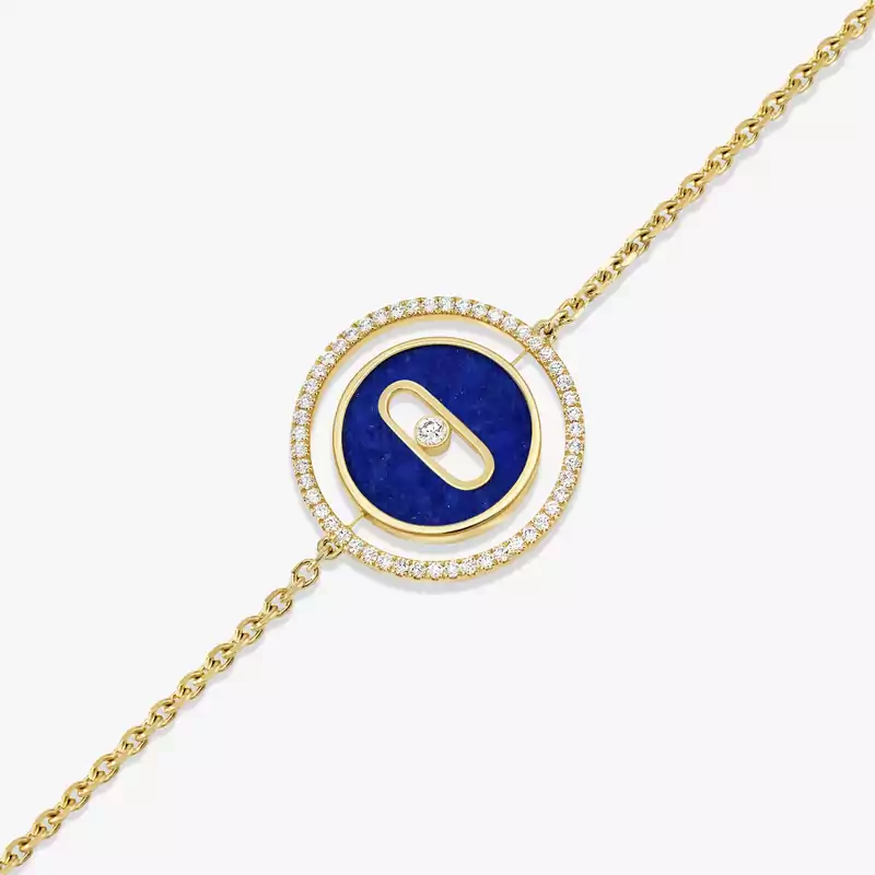 Lucky Move SM Lapis Lazuli Yellow Gold For Her Diamond Bracelet 11979-YG