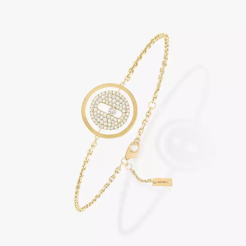 Bracelet Femme Or Jaune Diamant Lucky Move Pavé PM 07541-YG
