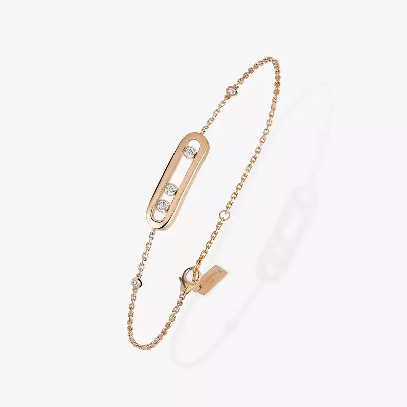 White Gold Diamond Necklace Baby Move Messika 04323 WG