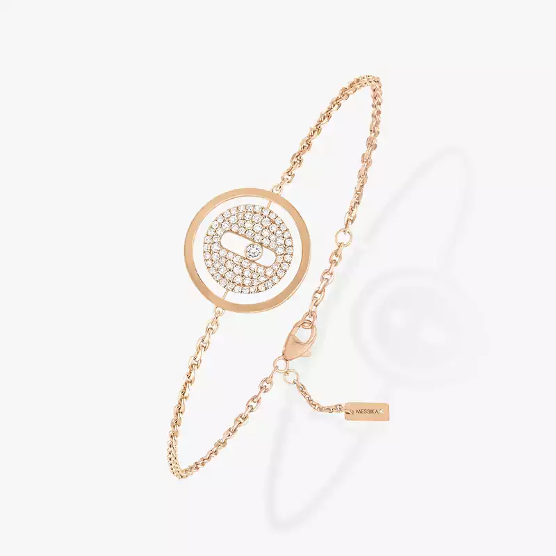 Bracelet Femme Or Rose Diamant Lucky Move Pavé PM 07541-PG