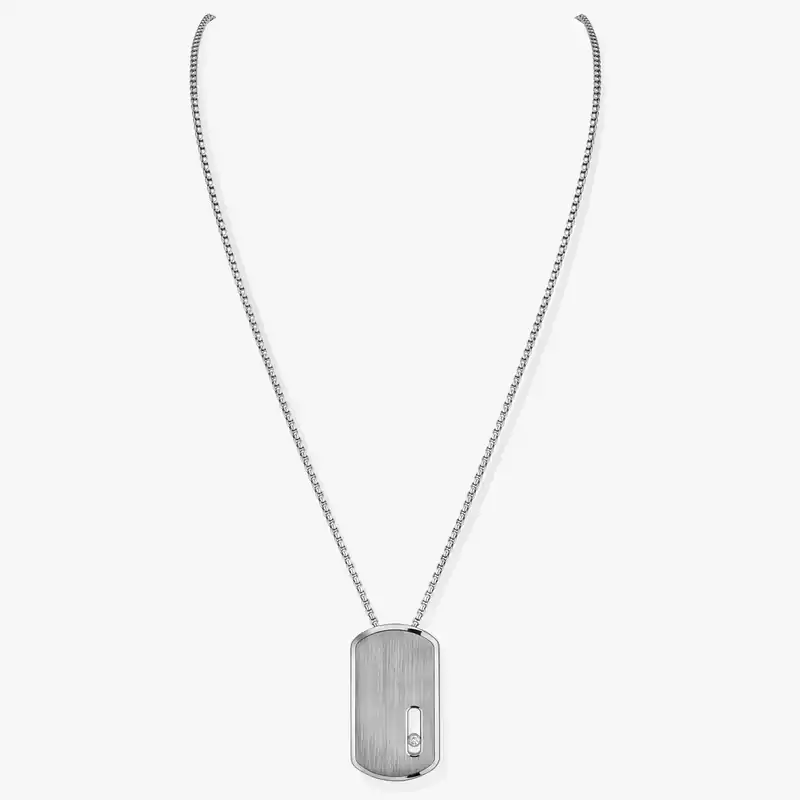 Move Titanium Natural LM Pendant Necklace Natural Titanium For Her Diamond Necklace 12538-TN