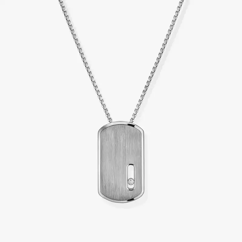 Move Titanium Natural LM Pendant Necklace Natural Titanium For Her Diamond Necklace 12538-TN