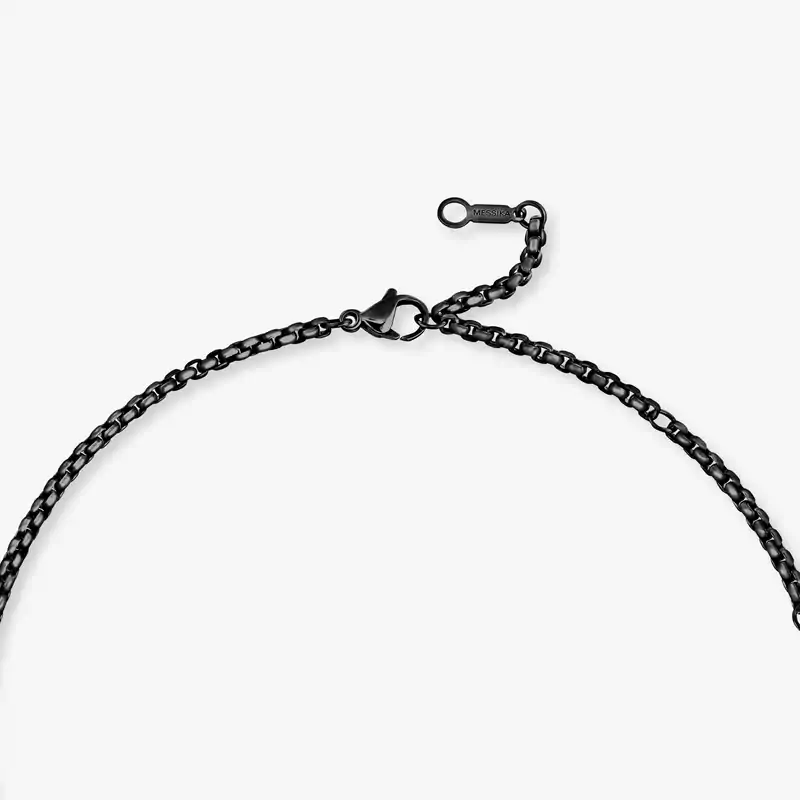Move Titanium Black LM Pendant Necklace Black Titanium For Her Diamond Necklace 13195-TB