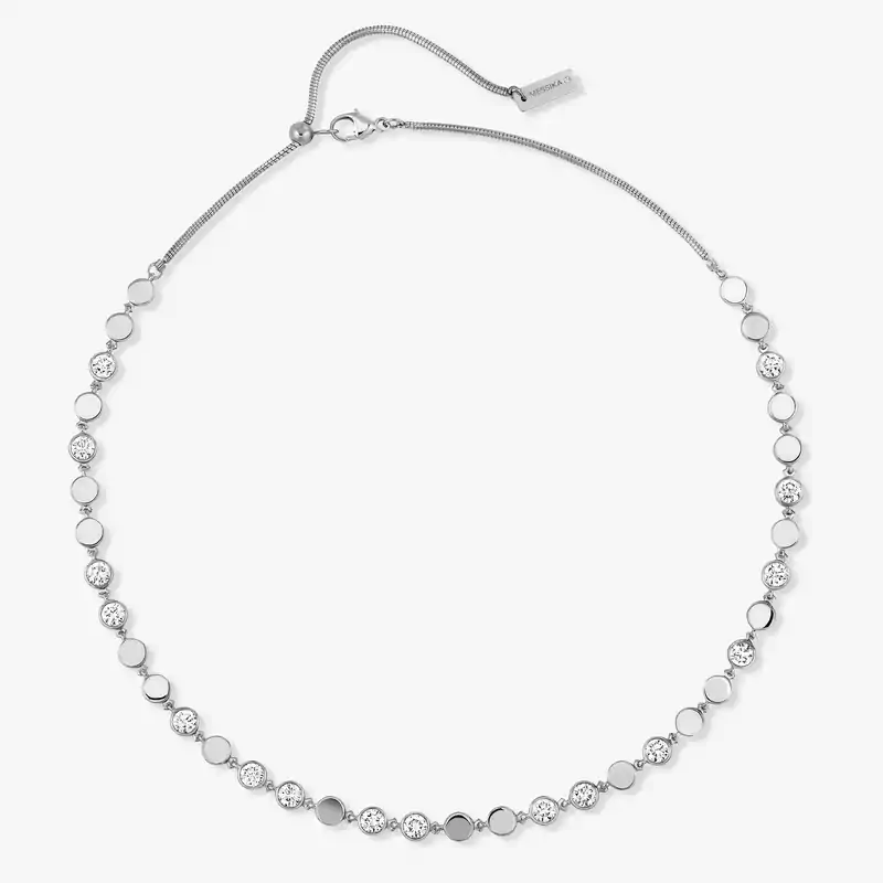 D-Vibes MM White Gold For Her Diamond Necklace 12483-WG