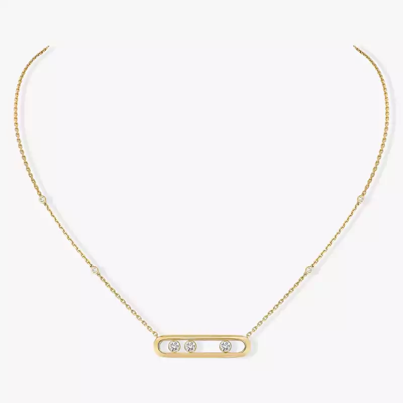 Move Yellow Gold For Her Diamond Necklace 03997-YG