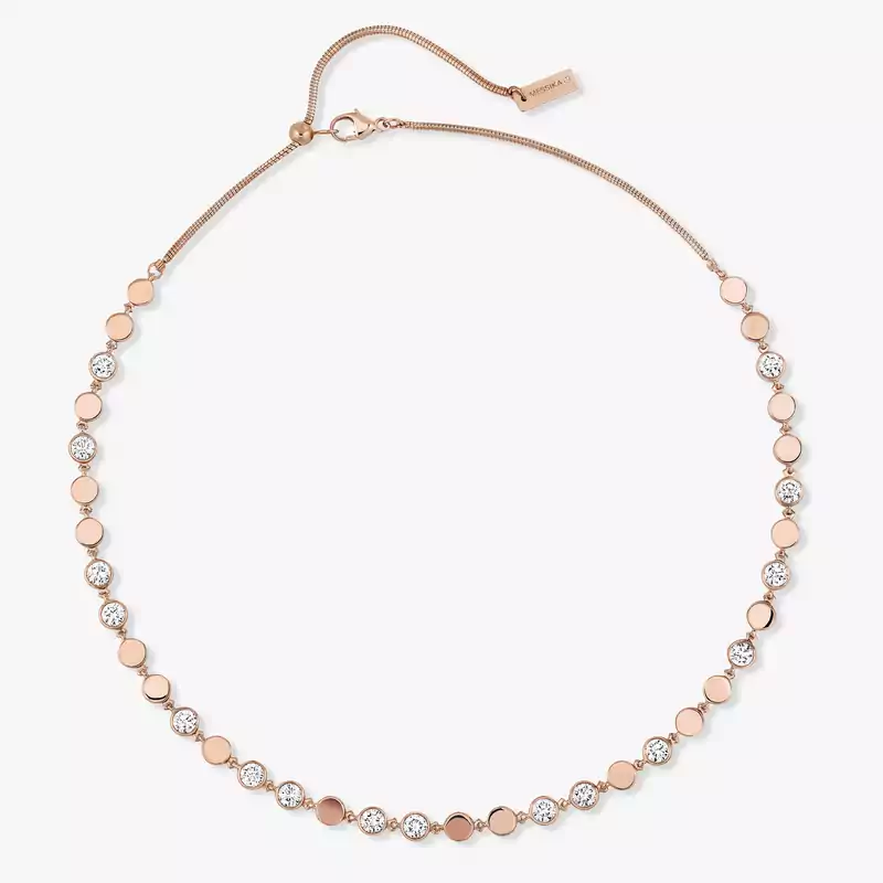 Collier Femme Or Rose Diamond Collier D-Vibes MM 12483-PG