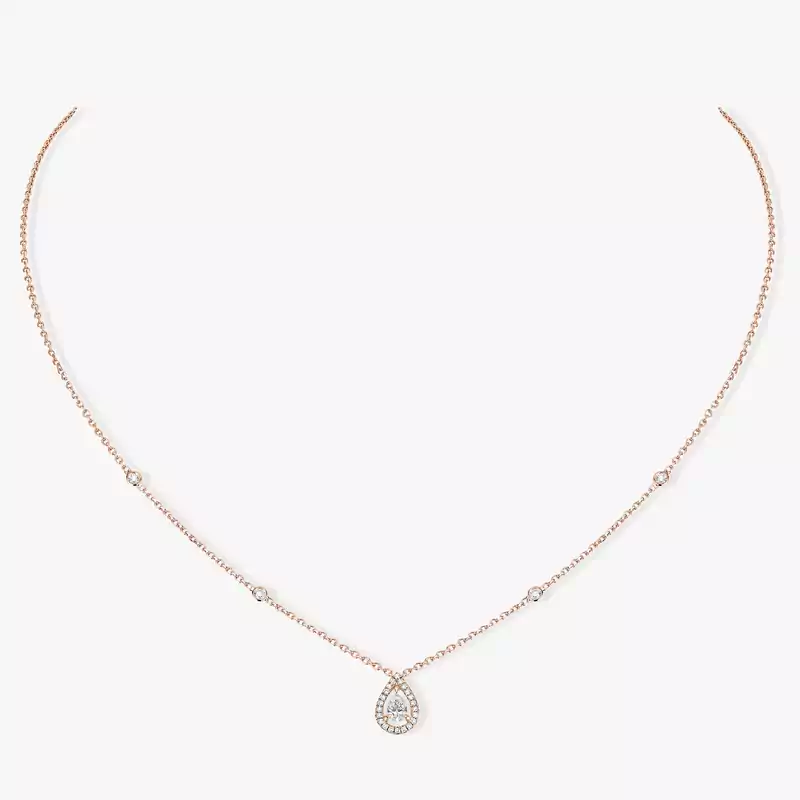 Collier Femme Or Rose Diamond Joy Diamant Poire 0,25ct 05224-PG