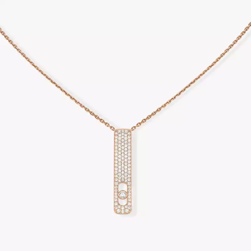 Collier Femme Or Rose Diamond My First Diamond Pavé 07520-PG