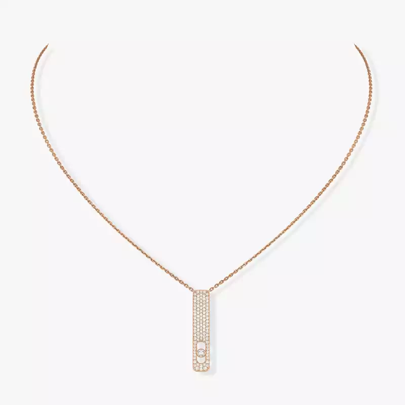 Collier Femme Or Rose Diamond My First Diamond Pavé 07520-PG