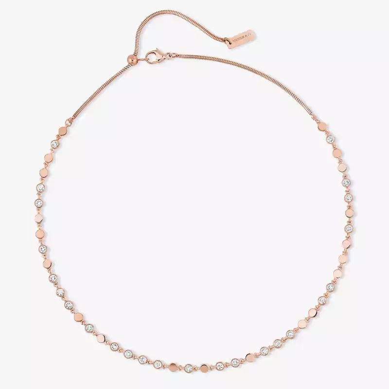 D-Vibes SM Pink Gold For Her Diamond Necklace 12351-PG