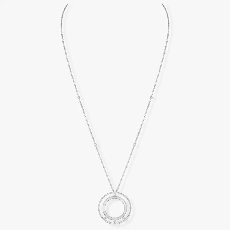 Move Romane Long Necklace White Gold For Her Diamond Necklace 11169-WG