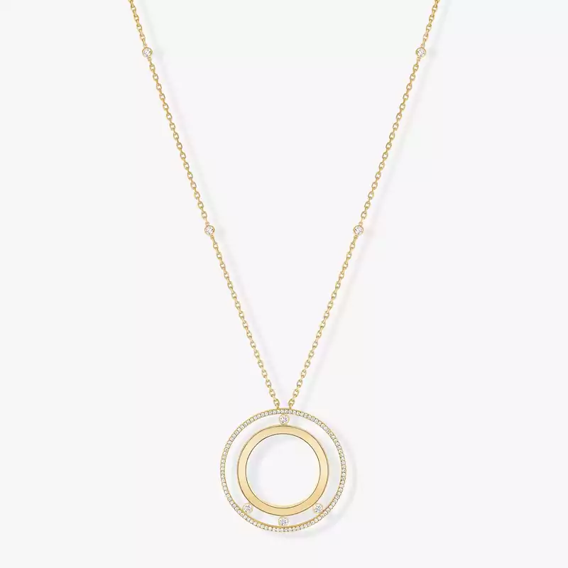Collier Femme Or Jaune Diamant Collier Long Move Romane 11169-YG