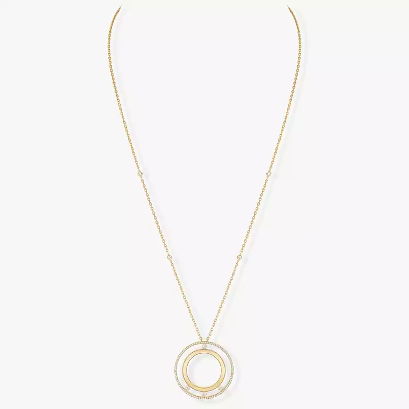 Collier Femme Or Jaune Diamant Collier Long Move Romane 11169-YG