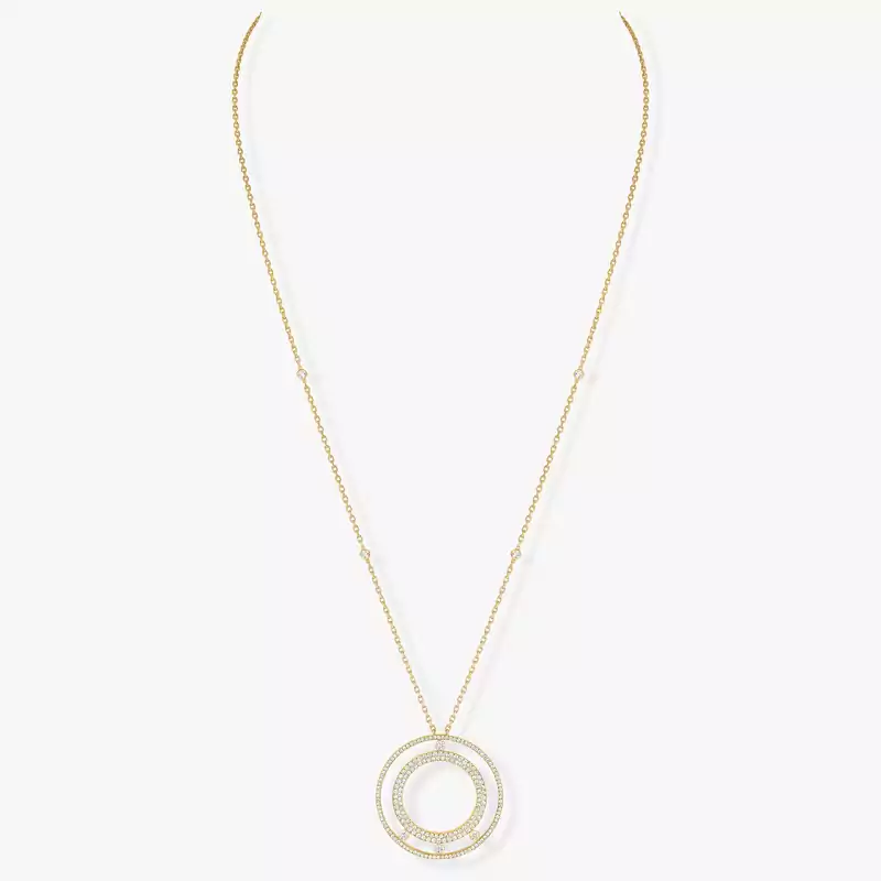 Move Romane Long Diamond Pavé Necklace Yellow Gold For Her Diamond Necklace 11317-YG