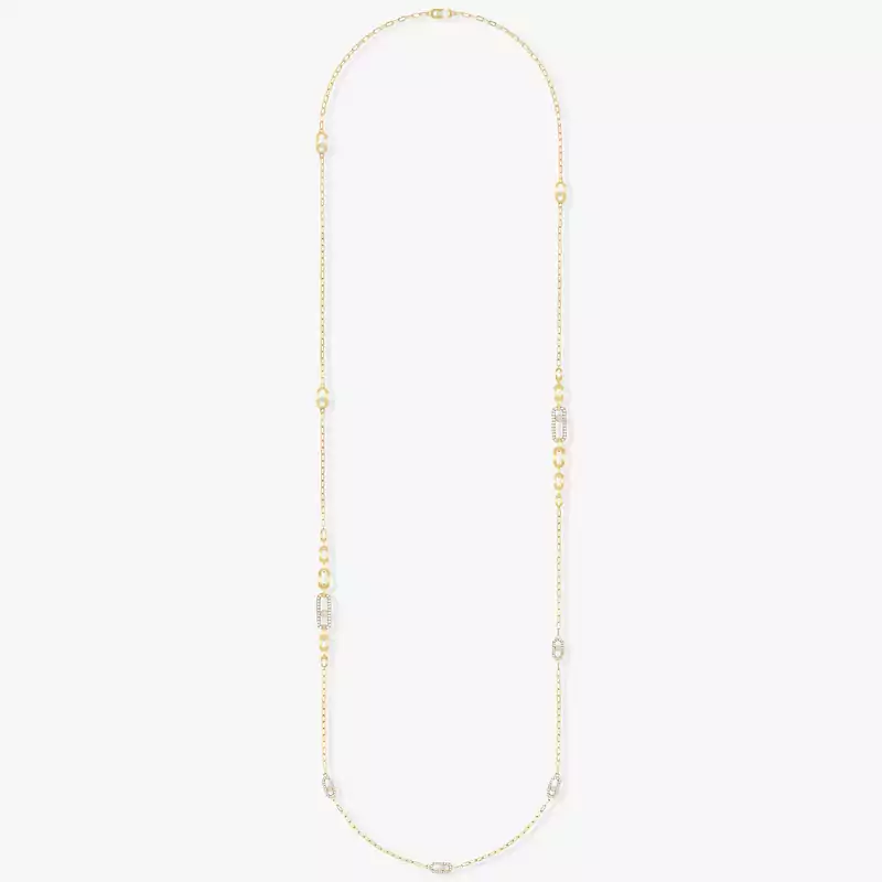 Move Uno  Yellow Gold For Her Diamond Necklace 07170-YG