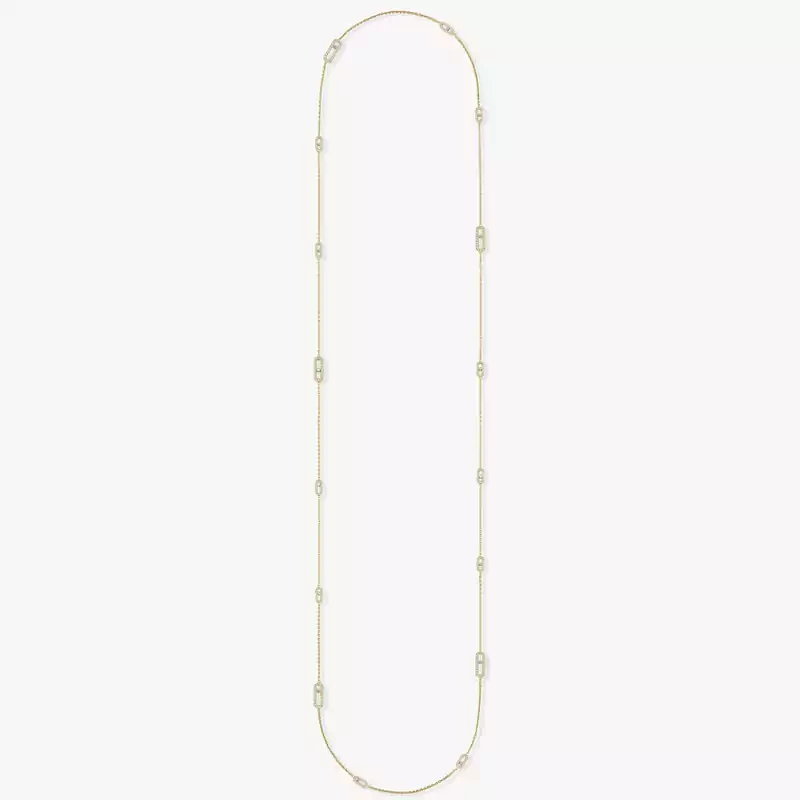 Move Uno Long Necklace Yellow Gold For Her Diamond Necklace 11324-YG