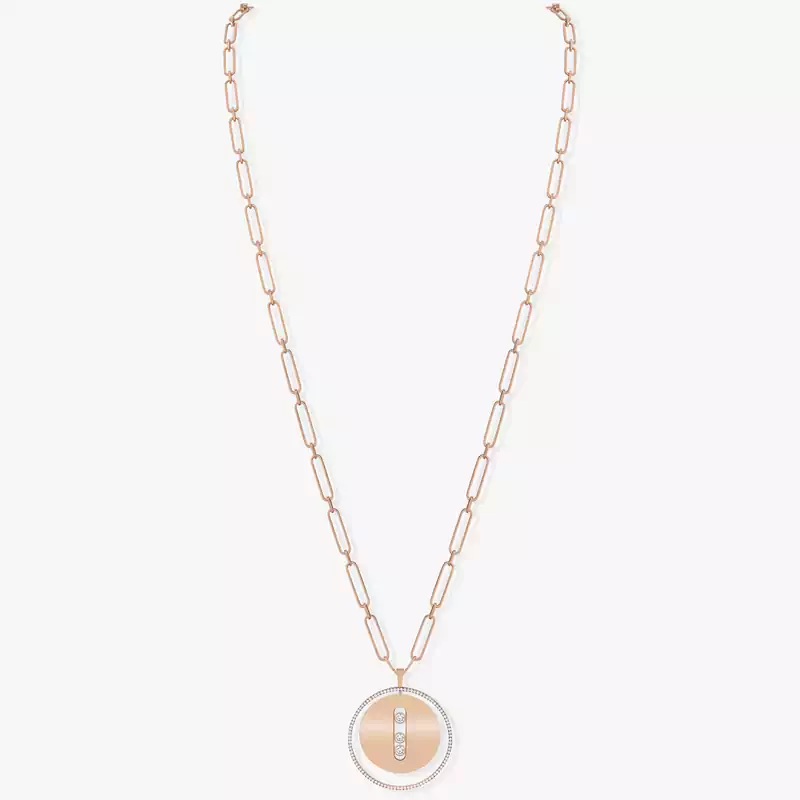 Collier Femme Or Rose Diamond Sautoir Lucky Move GM 10126-PG