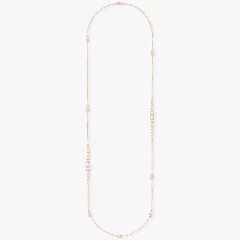 Collier Femme Or Rose Diamond Sautoir Move Uno  07170-PG