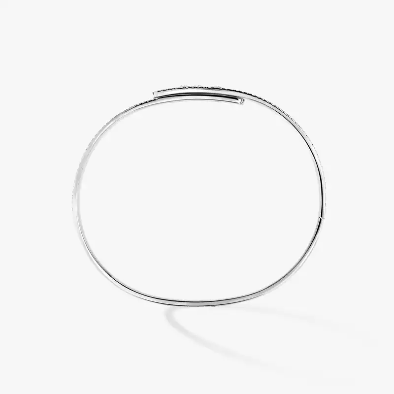 Move Noa Pavé Bangle White Gold For Her Diamond Bracelet 12722-WG