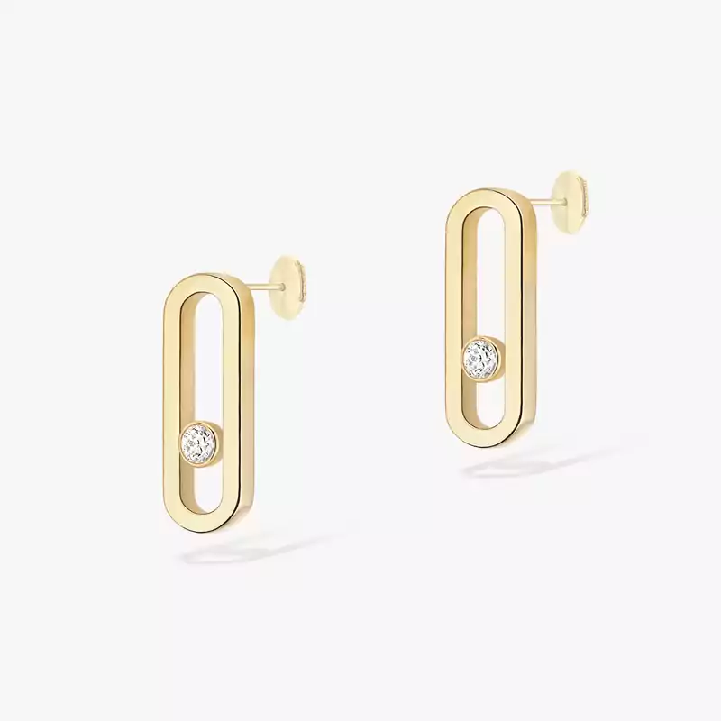 Move Uno Yellow Gold For Her Diamond Earrings 12182-YG