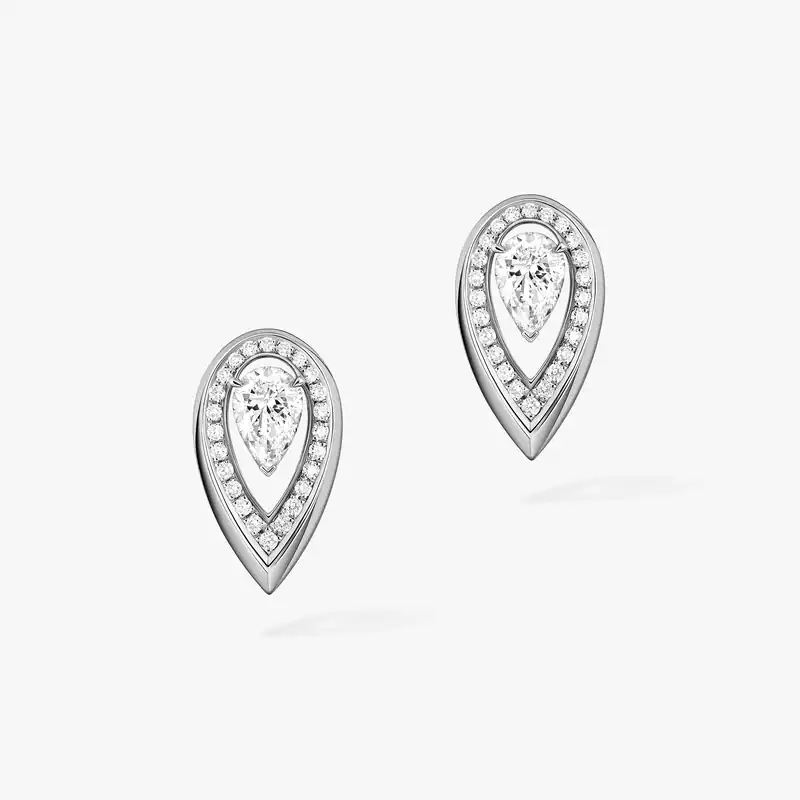 Fiery 0.25ct White Gold For Her Diamond Earrings 13240-WG