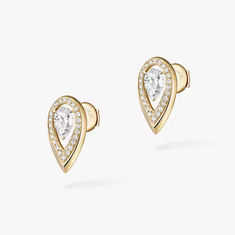 Orecchini Donna Oro giallo Diamante Fiery 0,25 carati 13240-YG