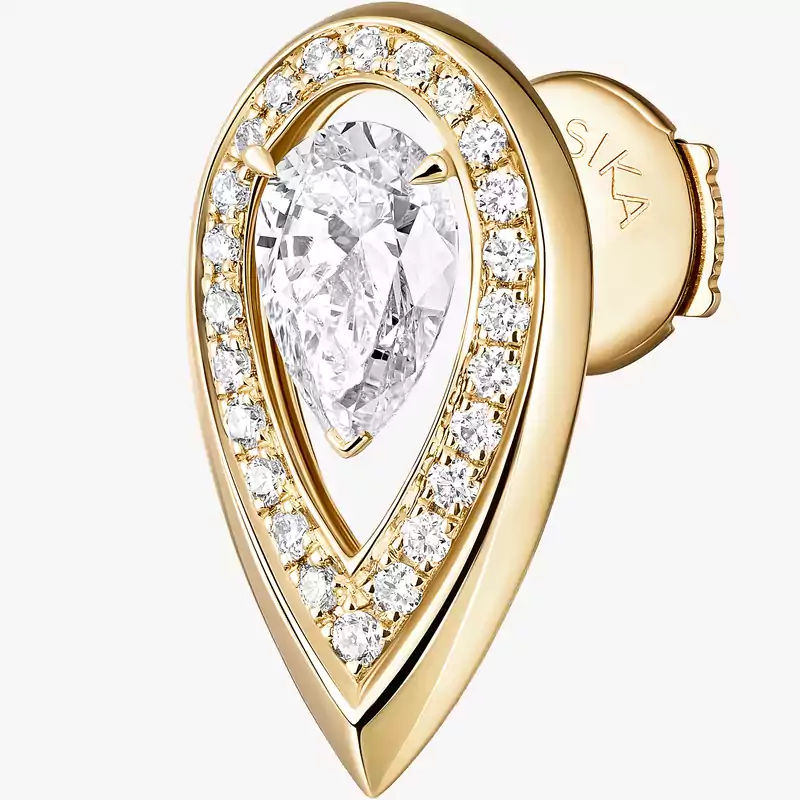 Orecchini Donna Oro giallo Diamante Fiery 0,25 carati 13240-YG