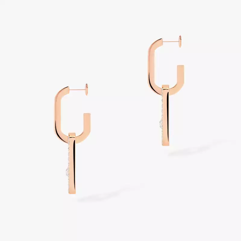 Move Link Pink Gold For Her Diamond Earrings 12469-PG