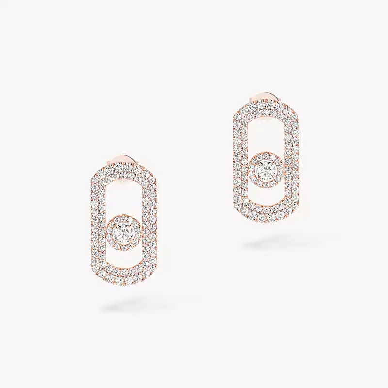 Earrings For Her Pink Gold Diamond So Move Pavé 12931-PG