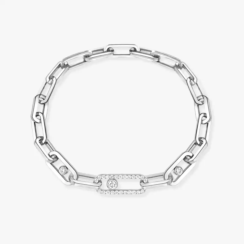 Move Link White Gold For Her Diamond Bracelet 12576-WG