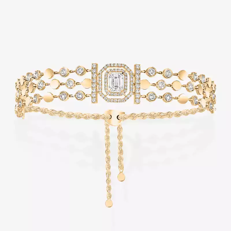 D-Vibes Multi-Row Bracelet Yellow Gold For Her Diamond Bracelet 12433-YG