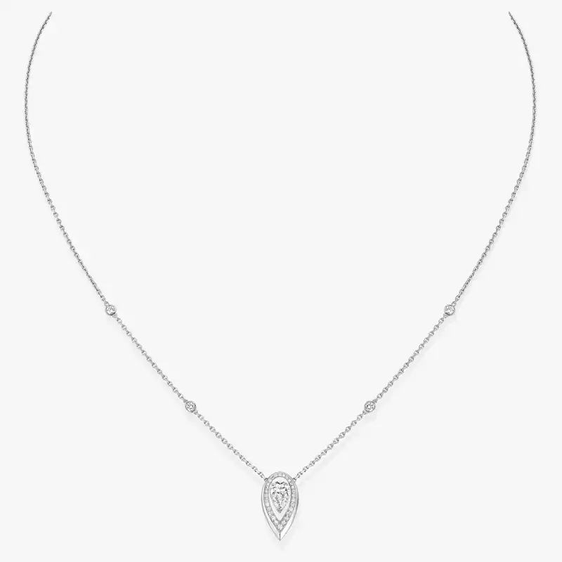 Fiery 0.25ct White Gold For Her Diamond Necklace 13239-WG
