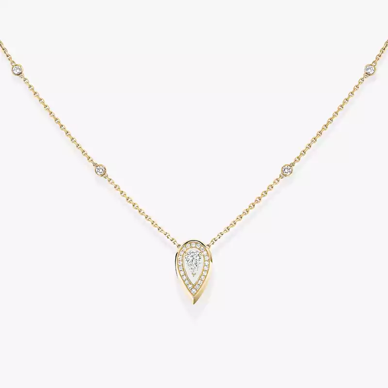 Collier Femme Or Jaune Diamond Fiery 0,10ct 12611-YG
