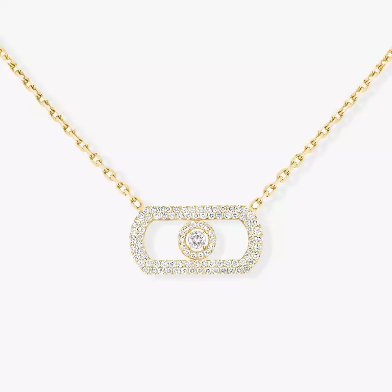 So Move Pavé Yellow Gold For Her Diamond Necklace 12945-YG