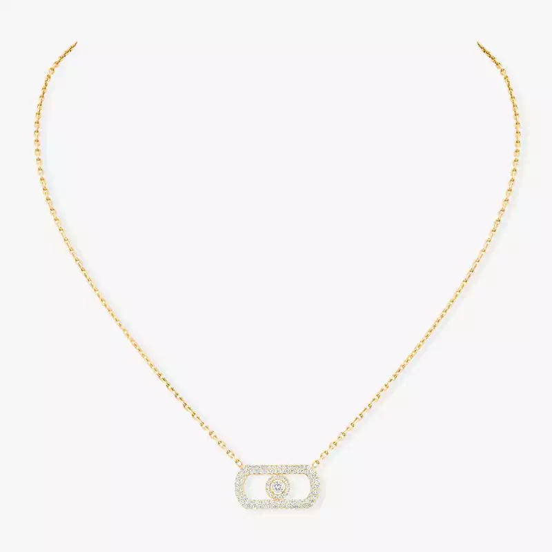 So Move Pavé Yellow Gold For Her Diamond Necklace 12945-YG