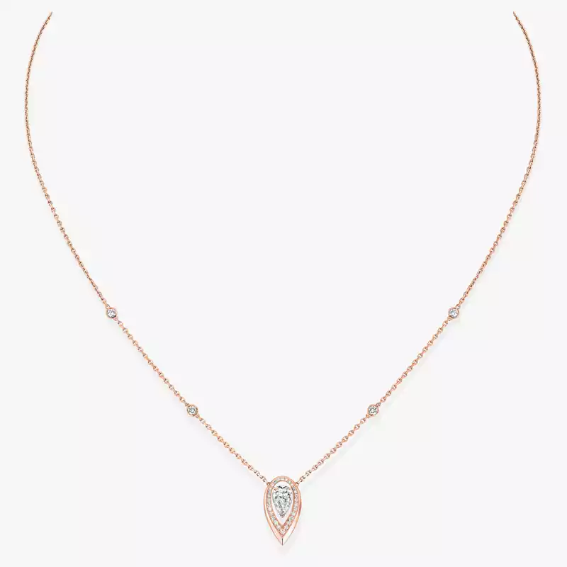 Collar Mujer Oro rosa Diamante Fiery 0,25 ct 13239-PG