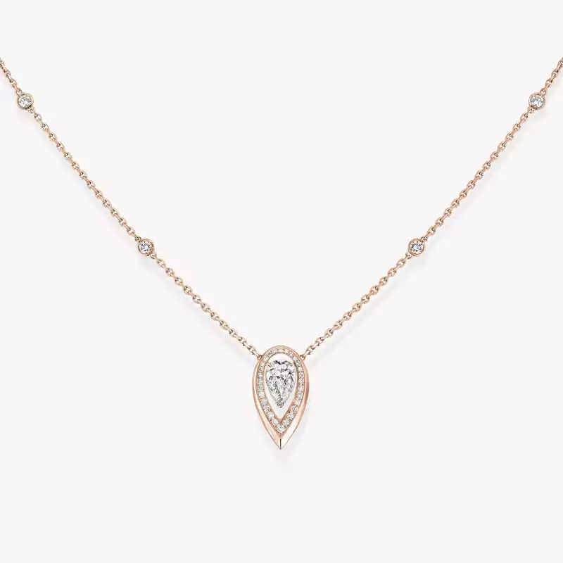 Collar Mujer Oro rosa Diamante Fiery 0,25 ct 13239-PG
