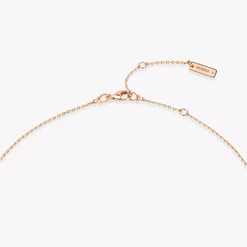 My Twin 2-Row 0.40 ct x 2 Pink Gold For Her Diamond Necklace 12966-PG