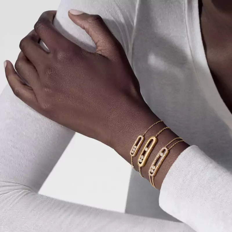 Move Classique pavé bracelet, large model