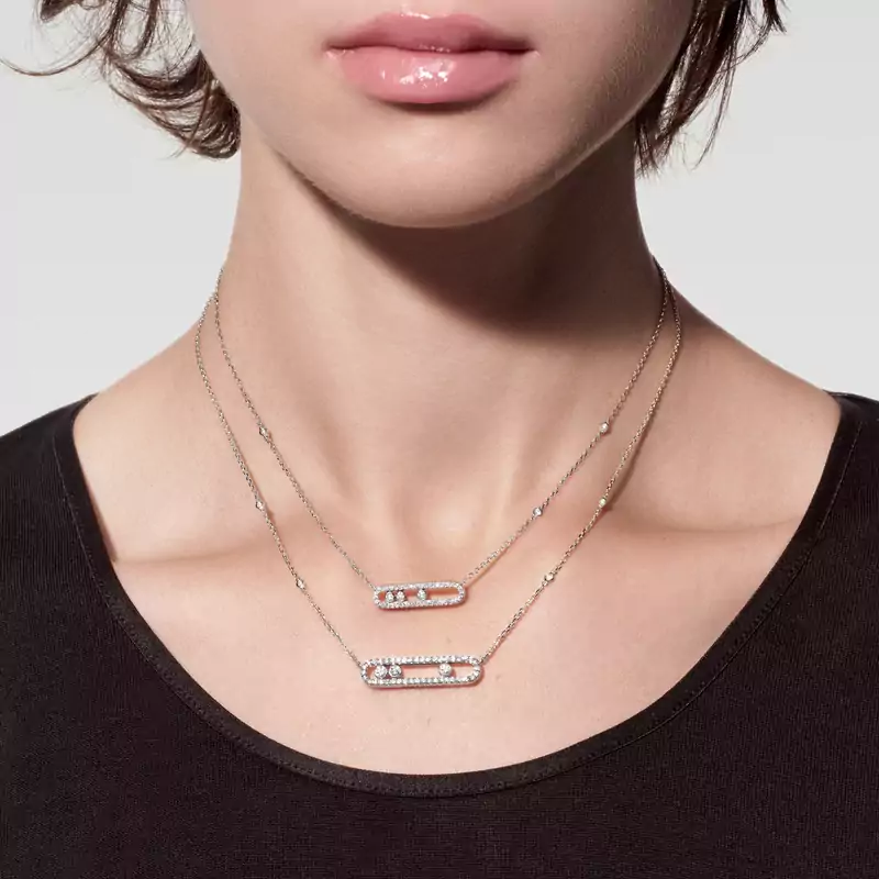 Move Classique pavé necklace, large model