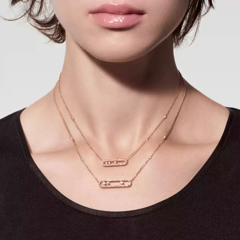 Move Classique pavé necklace, small model