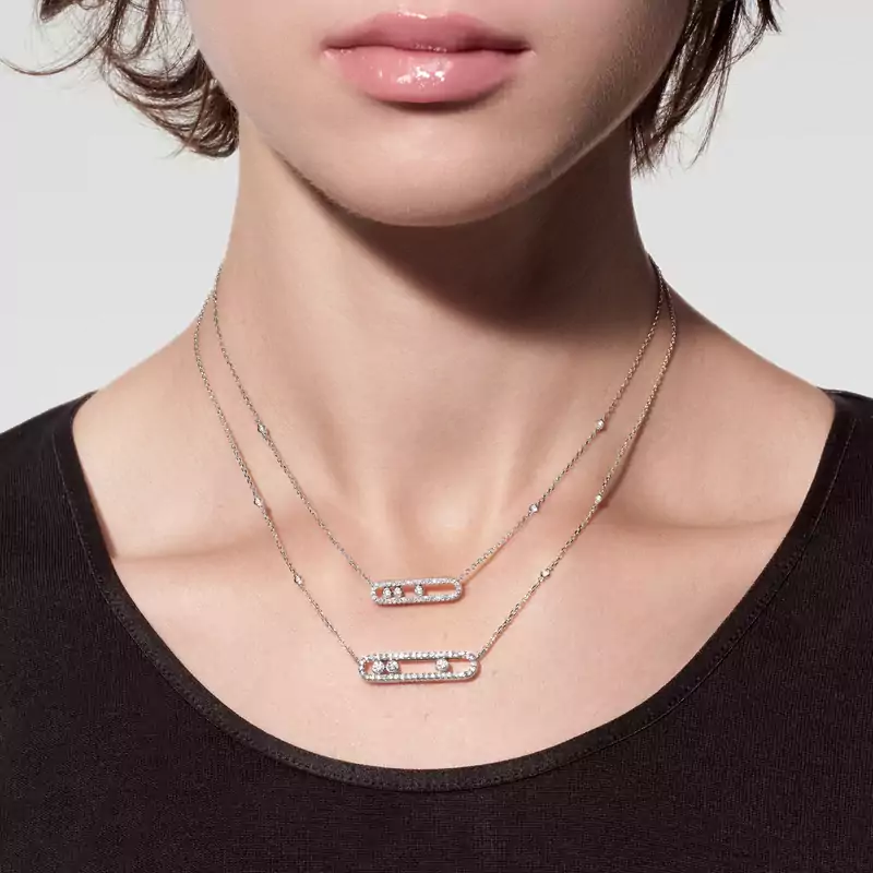 Move Classique pavé necklace, small model