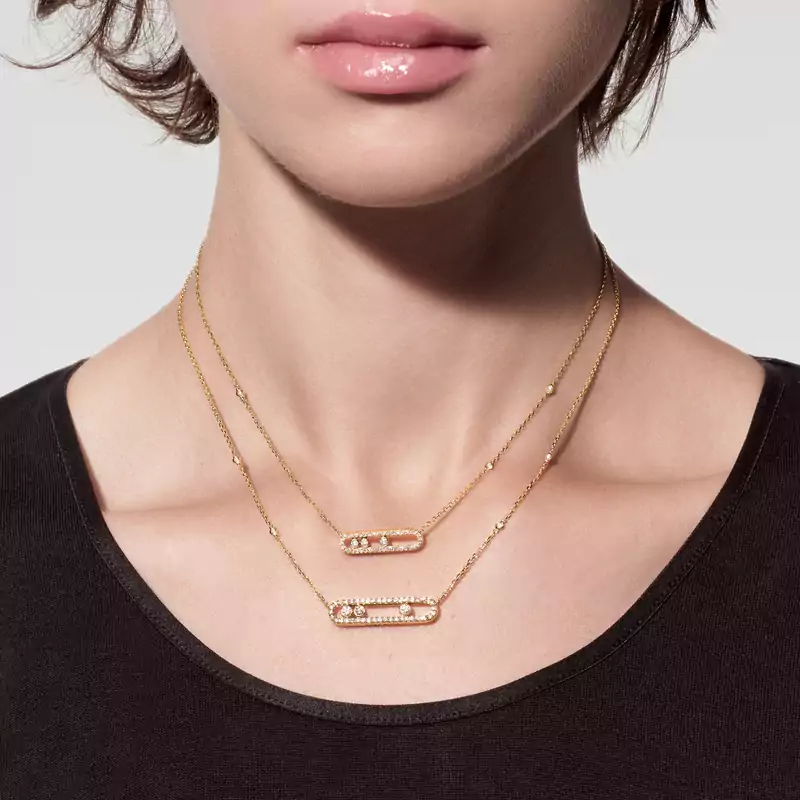 Move Classique pavé necklace, small model
