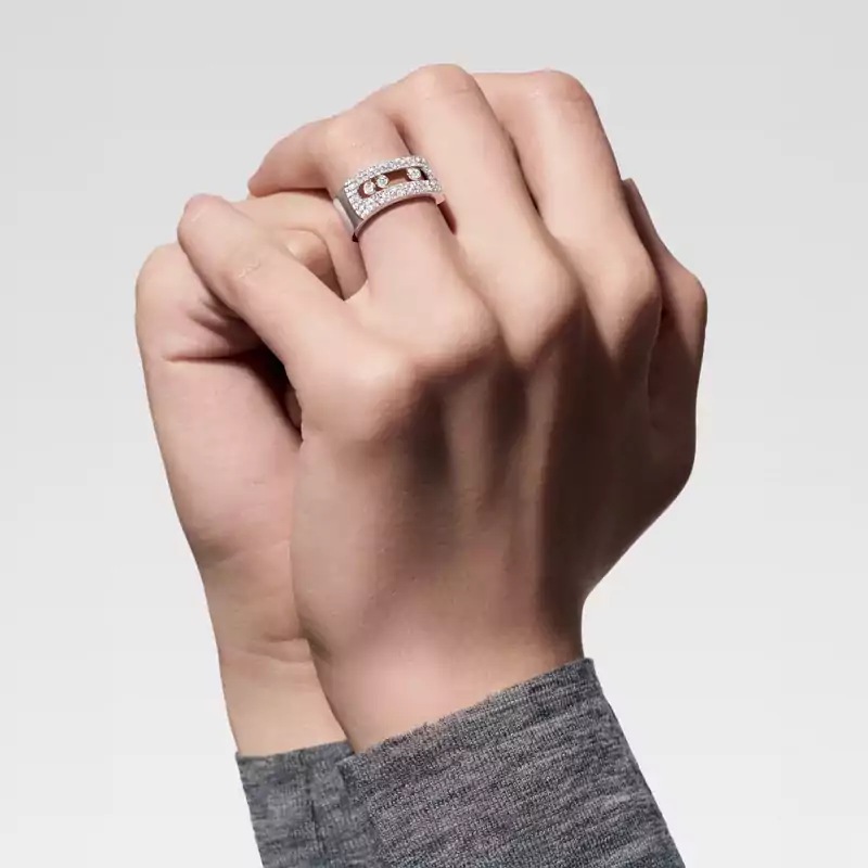Move Noa pavé ring, large model
