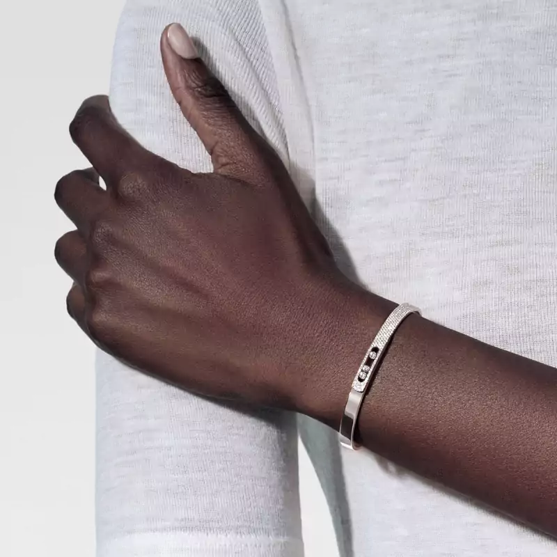 Move Noa half pavé bracelet, small model