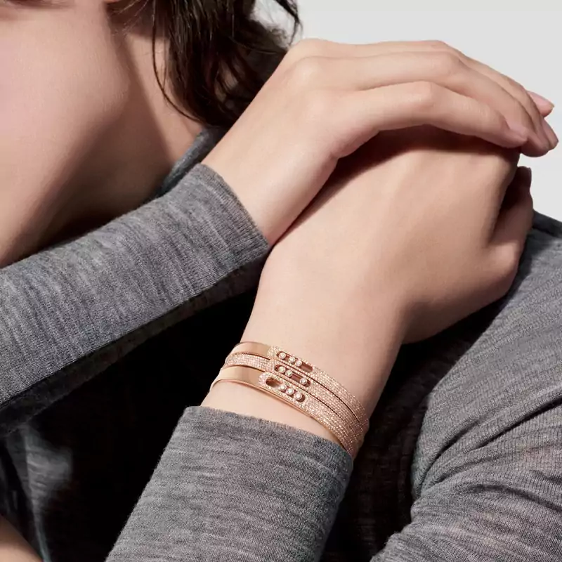 Move Noa half pavé bracelet, medium model
