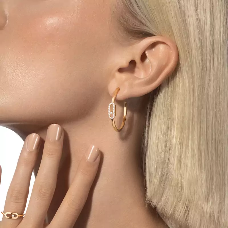 Move Uno hoop earrings small